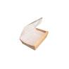 Contenitore con coperchio e finestra in carta marrone cm 20,5x14,2x6