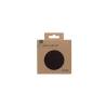 Sottobicchiere tondo Skinnatur in pelle riciclata coffee bean cm 10