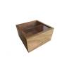 Windfester Serviettenhalter aus Holz und Acryl 13x13x7,5 cm