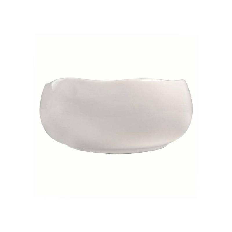 Coppetta Wave in porcellana bianca cm 20
