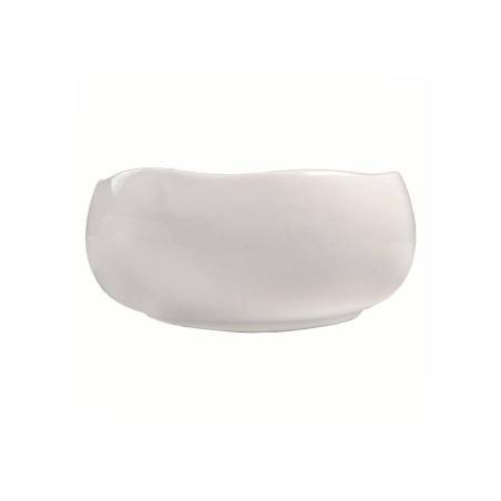 Coppetta Wave in porcellana bianca cm 20