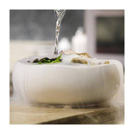 Wave small bowl in white porcelain cm 20