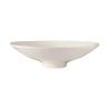 Weißes Porzellan Coupe Gefieder Teller 25,5 cm