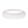 Piatto piano cuscino Cloud in vetro bianco cm 20
