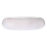 Piatto piano cuscino Cloud in vetro bianco cm 20