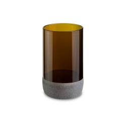 Bicchiere I Was a Bottle in vetro marrone e satinato cl 35,5