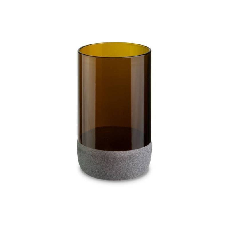 Bicchiere I Was a Bottle in vetro marrone e satinato cl 35,5