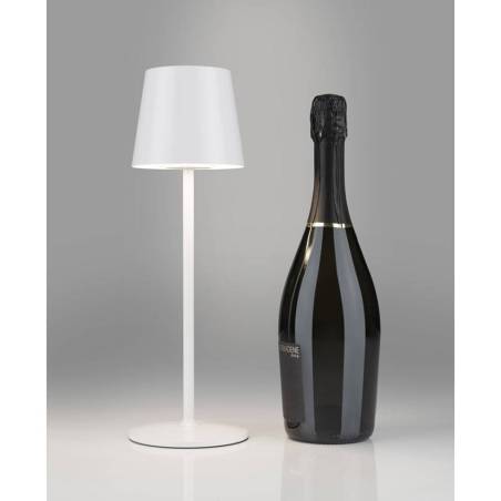 One Light Stem wiederaufladbarer LED-Lampenschirm weiß