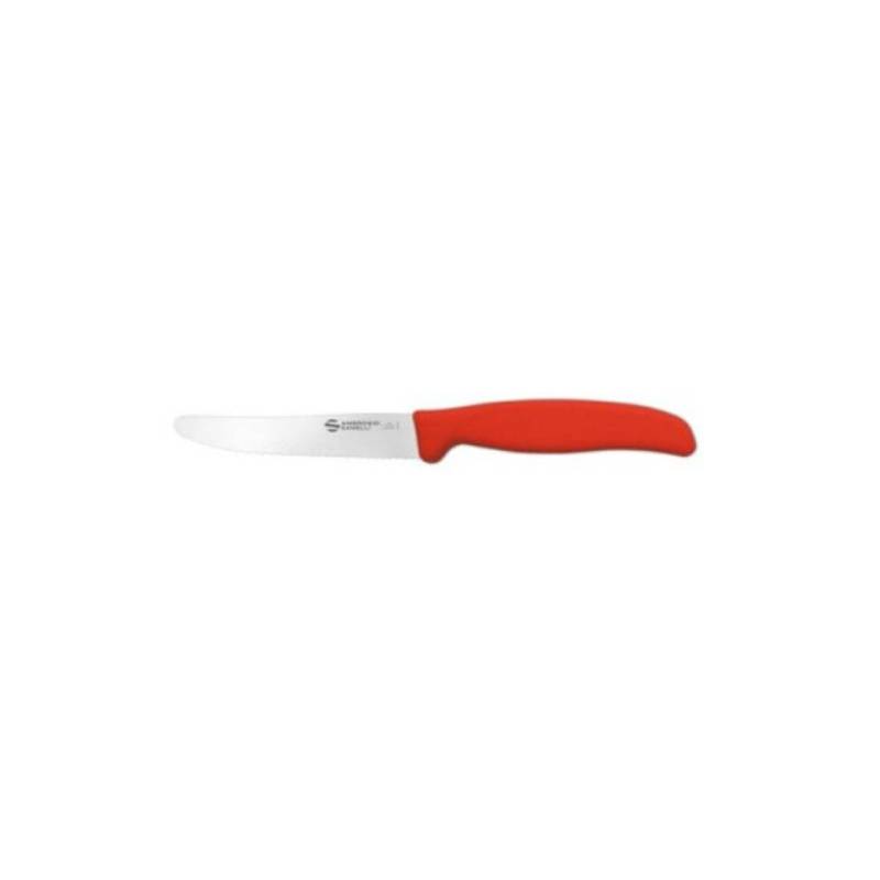 Supra Sanelli Ambrogio stainless steel table knife with red handle cm 11