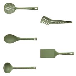 Set cucina 5 pezzi Greentools Risolì in nylon verde