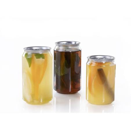 Bicchiere barattolo soda can 100% Chef in rpet cl 25