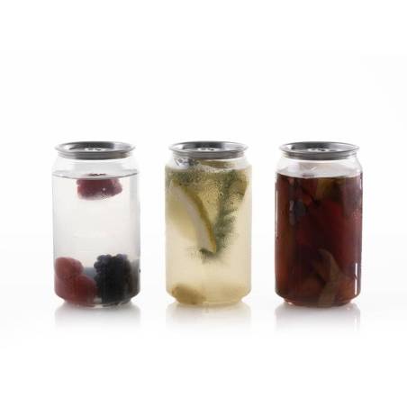 Bicchiere barattolo soda can 100% Chef in rpet cl 33