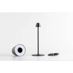 Lampada a led paralume One Light Stem ricaricabile nero