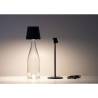 One Light Stem wiederaufladbarer LED-Lampenschirm schwarz