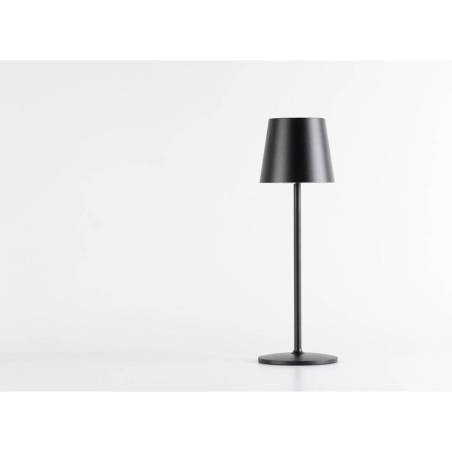 One Light Stem wiederaufladbarer LED-Lampenschirm schwarz