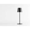 One Light Stem wiederaufladbarer LED-Lampenschirm schwarz