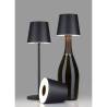 One Light Stem wiederaufladbarer LED-Lampenschirm schwarz