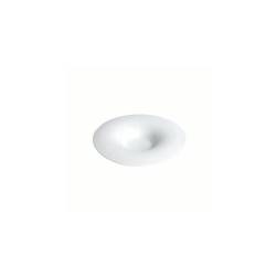 Fly round saucer in white porcelain 15.5 cm