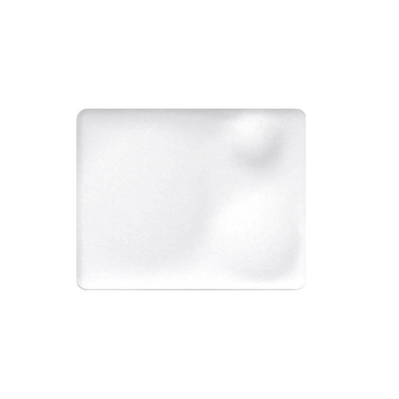 Rectangular plate The Tablet in matt white porcelain 25x20 cm
