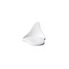 Organic Gochi Puppy appetizer saucer in matt white porcelain cm 10x9.5x7