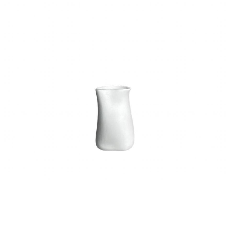 Matt white porcelain Super Mini Jar Jelly milk jug/saucer cl 5