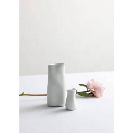 Matt white porcelain Super Mini Jar Jelly milk jug/saucer cl 5