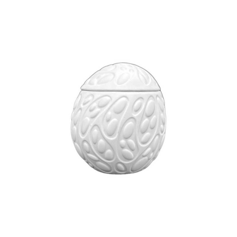 Rex Eggs S egg cup lid in matt white porcelain 7.5x7x3 cm