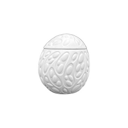 Rex Eggs S egg cup lid in matt white porcelain 7.5x7x3 cm