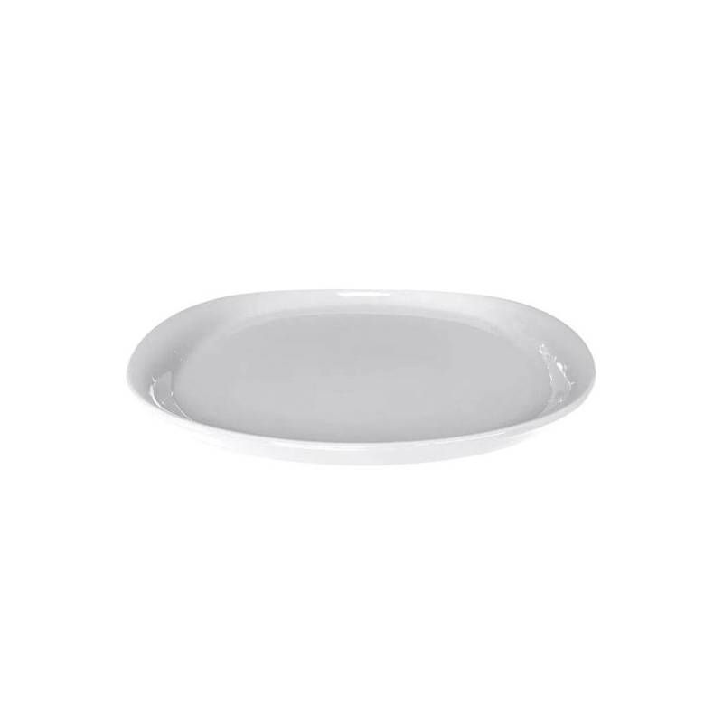 Naoto white porcelain flat plate cm 29x26.5x2.5