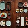 Naoto white porcelain flat plate cm 29x26.5x2.5
