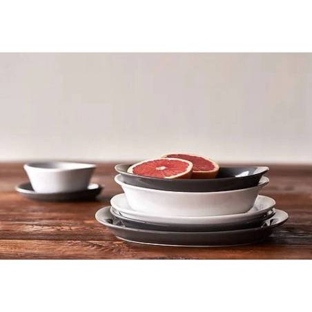 Naoto white porcelain flat plate cm 29x26.5x2.5