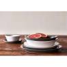 Naoto white porcelain flat plate cm 29x26.5x2.5