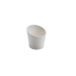 Bicchiere appetiser obliquo in melamina bianca cm 11