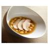 Organic Jomon L cup in matt white porcelain and glaze cm 18x14x9