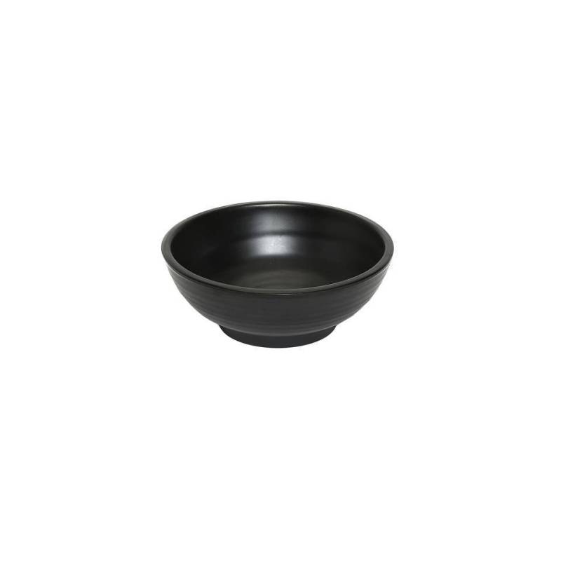 Coppetta tonda in melamina nera cm 15x5,5