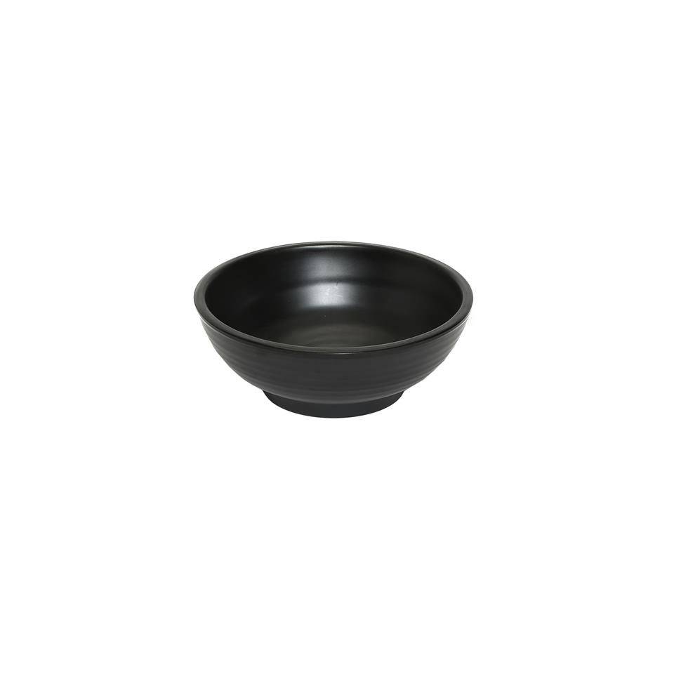Coppetta tonda in melamina nera cm 15x5,5