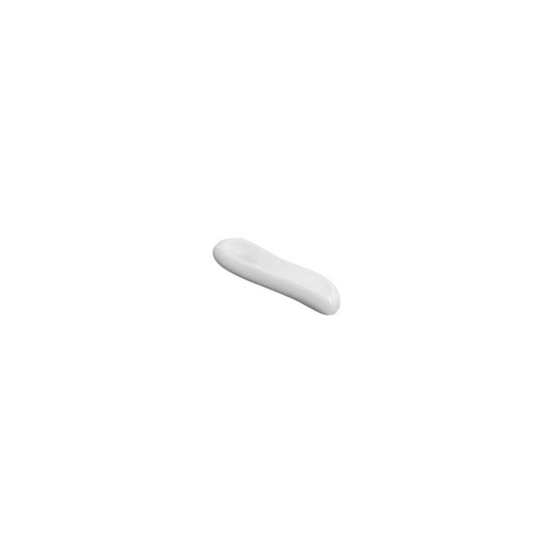Jelly cutlery rest in matt white porcelain 6.5x2.5 cm