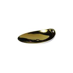 Coppetta Organic Jomon S Gold in porcellana bianca e oro cm 14x11x4