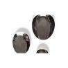 Coppetta Organic Jomon Mini Silver in porcellana bianca e argento cm 10x8x5