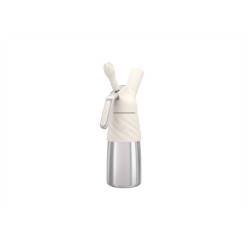 Sifone Dessert Whip mini in acciaio inox gommato bianco cl 25