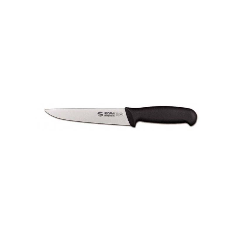 Coltello disosso retto Supra Sanelli Ambrogio in acciaio inox con manico in nylon cm 16
