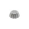 Single-serving festooned aluminum flower mold cm 8