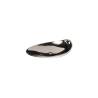 Coppetta Organic Jomon S Silver in porcellana bianca e argento cm 14x11x4