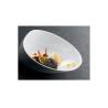 Coppetta Organic Jomon L in porcellana bianca matt e glaze cm 18x14x9