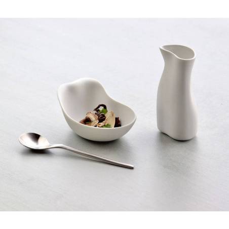 Lattiera/Salsiera Super Mini Jar Jelly in porcellana bianco matt cl 5