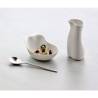 Matt white porcelain Super Mini Jar Jelly milk jug/saucer cl 5