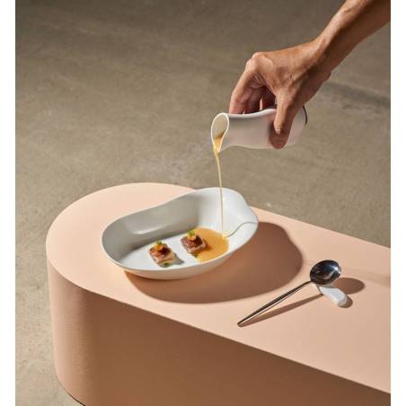 Porcelana blanca mate Super Mini Tarro Gelatina cl 5