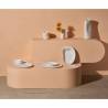 Matt white porcelain Super Mini Jar Jelly milk jug/saucer cl 5