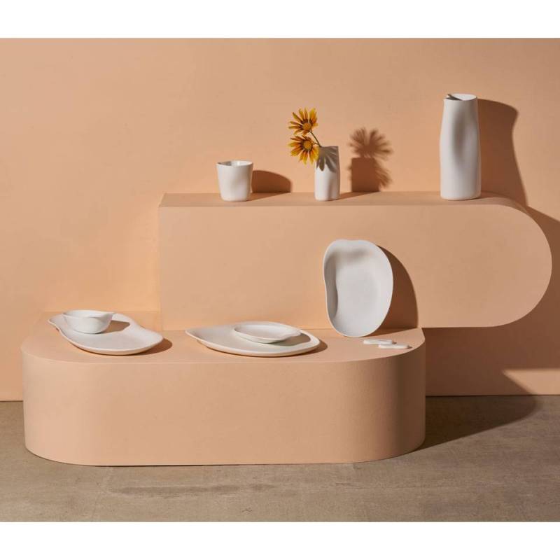 Porcelana blanca Super Mini Tarro Gelatina cl 15