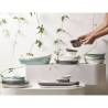 Naoto white porcelain flat plate cm 29x26.5x2.5